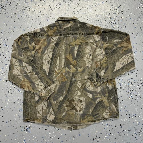 Outfitters Ridge Realtree Long Sleeve Button Shirt L Distressed - Picture 2 of 6