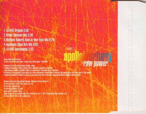 ApolloFourForty - Raw Power (1997) Apollo 440 - Picture 2 of 5