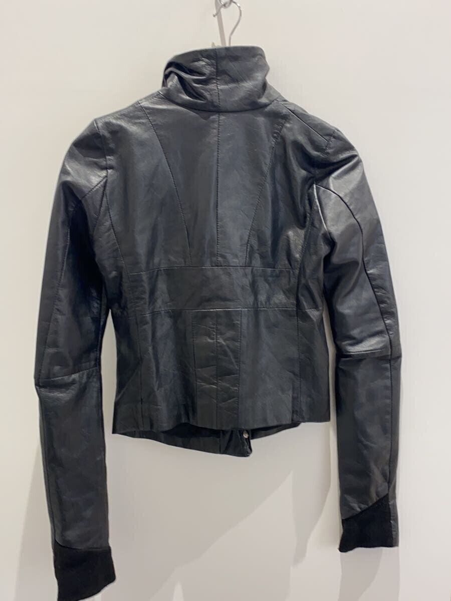 EKAM Leather Jacket Blouson Size S Sheepskin Black From EKAM Leather Jacket Blouson Size S Sheepskin Black From