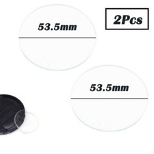2PCS 53.5mm Replacement Curved Crystal Cover Lid for Dial Caliper Test Indicator