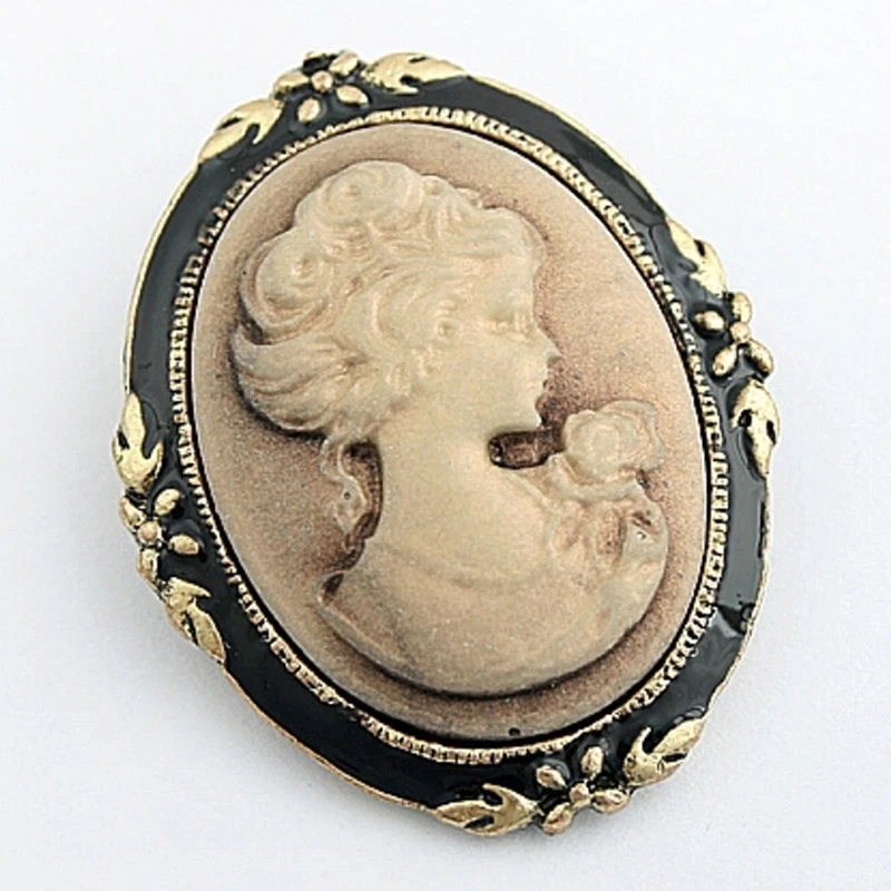 Cameo cheap pin antique