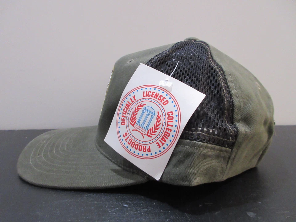 Michigan Wolverines Sombrero Gorra Correa Panel Trasero Fútbol Aguja Americana Hombres Años 90 Foto 4 de 4