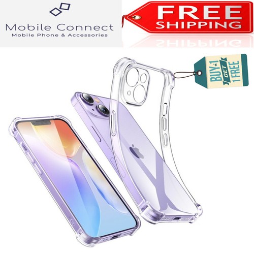 Hülle für iPhone 14 Pro Max 13 Klar Handyhülle Kamera Geschützt Kaufen Sie 1 erhalten Sie 1 gratis - Bild 1 von 4