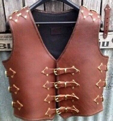 Genuine Leather Woman medieval reenactment Cuiras LARP renaissance Cosplay Armor - Picture 3 of 3