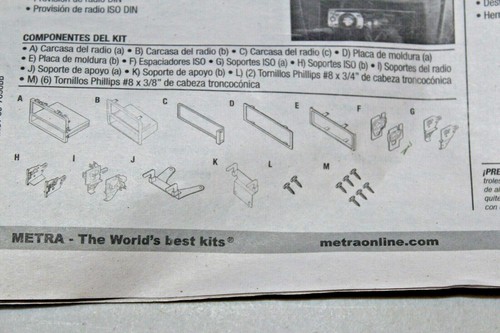 Metra 99-7898BB Kit di installazione stereo per veicoli Honda Civic selezionati - Nero  - Foto 7 di 8