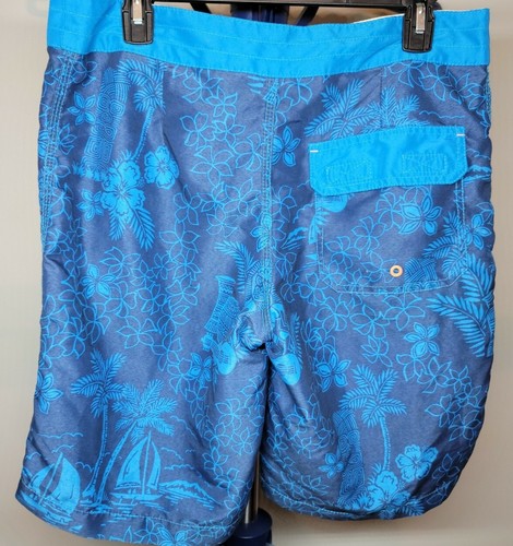 Sperry Top Sider blau Hawaii-Stil Blumenmuster Badehose Herren Größe 34 - Bild 2 von 4