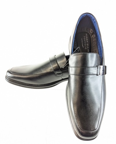 PERRY ELLIS PORTFOLIO Justin BLACK Penny Loafers Dress Casual Shoes Sz 11.5 M US - Picture 6 of 10