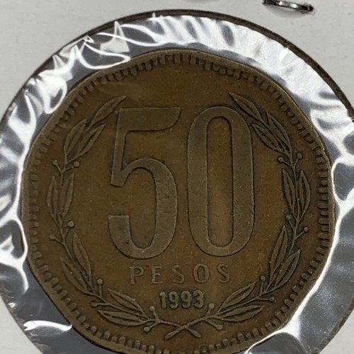 Chile 50 Pesos 1993-So KM#219.2 Latin America Coin - Picture 2 of 2