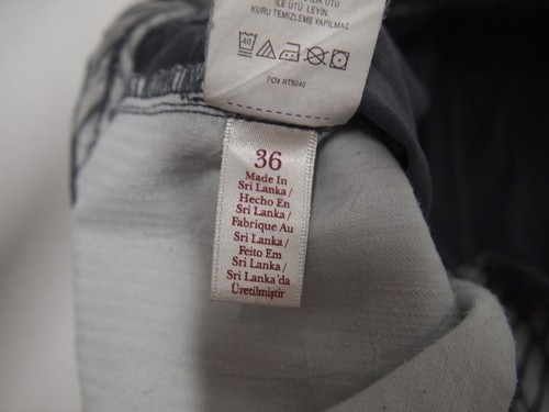 Penguin Mens Chino Pants 36X32 Solid Grey Flat Front 100% Cotton - Picture 7 of 7