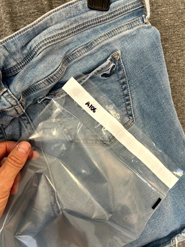 Hollister pantaloncino denim donna 9 blu cotone invecchiato orlo sfilacciato vita bassa - Foto 11 di 11