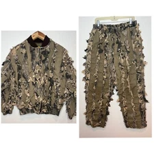 Cabelas ScentLok Mossy Oak Top & Pants Set Mens Size L Camouflage Hunting Gear