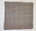Pottery Barn Norton Pillow Cover Black 18 sq Gingham Check Honey Bumble Bee More