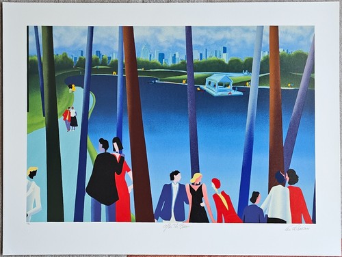 Leo Posillico After the Rain Hand Signed Serigraph '89 New York City Art 213/295 - Picture 11 of 12