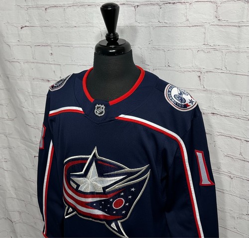 Men's Fanatics Columbus Blue Jackets Sewn Cam Atkinson #13 Home Jersey Sz. M - Picture 3 of 12