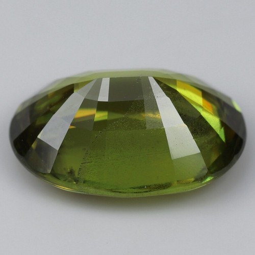 3.50 Cts 100% Luster Super Fine Quality Sphene Olive Green Color Oval Shape Gems - Picture 2 of 2