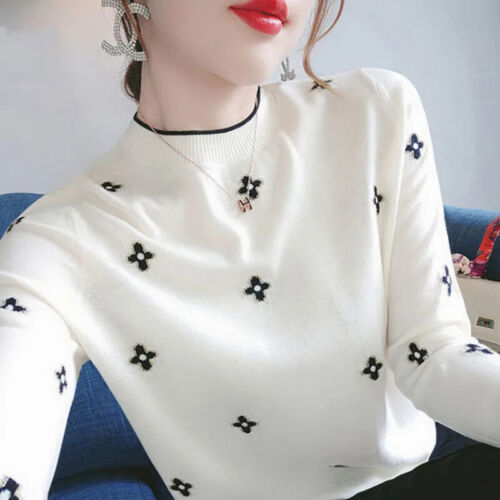 Women Sweater Exquisite Embroidery Knitwear 2025 Autumn and Winter Female New - Picture 29 of 30