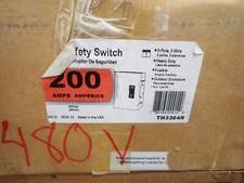 New in box GE TH3364R 200 amp 600v FUSED 3R OUTDOOR Disconnect