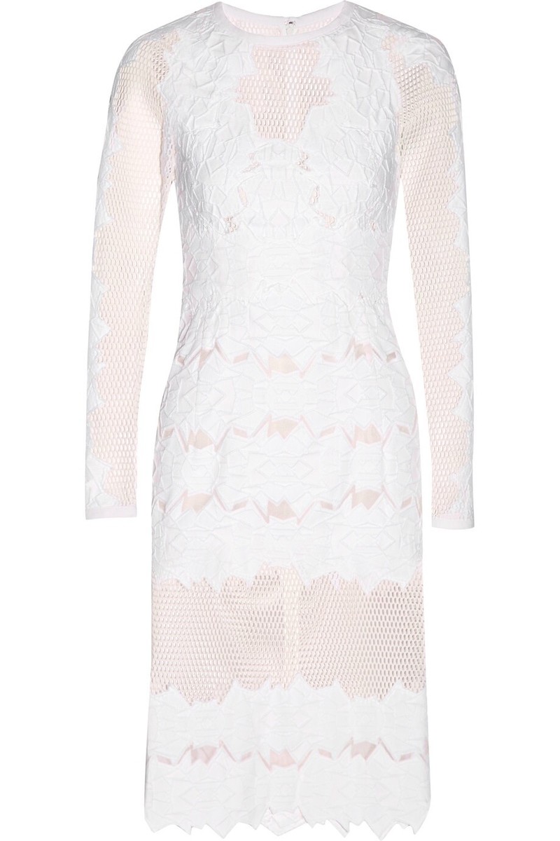 Robe Cocktail Blanche Jonathan Simkhai - Taille 6 - Manches Longues - Neuve Sans étiquettes