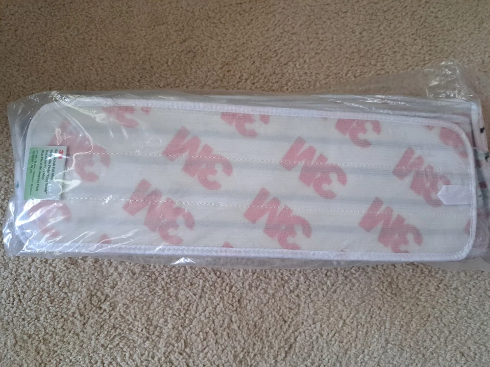 Nuevo Paquete de 10 Fregona Plana Fácil de Exfoliar 3M 18", Rayas Blancas Verdes Microfibra 55594 Foto 2 de 2