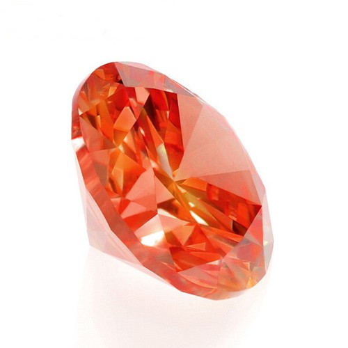 20 mm Natural Padparadscha Sapphire 48.26 ct Round Faceted Cut VVS Loose Gems - Picture 4 of 9