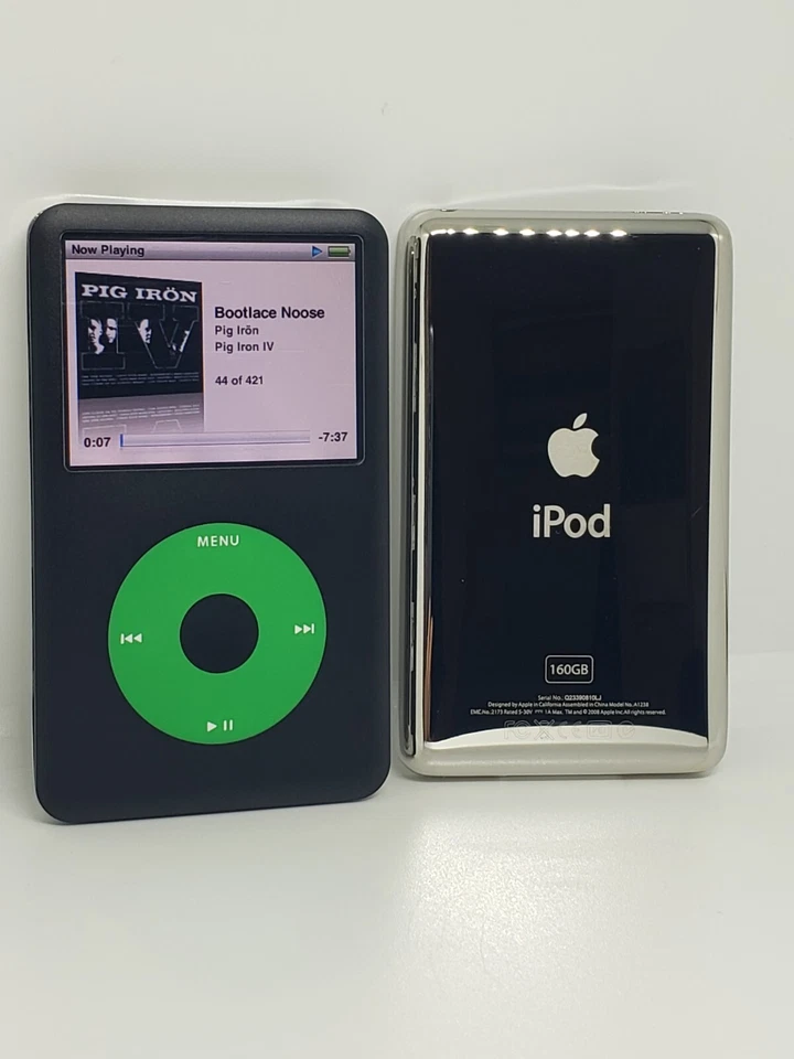 REFURBISHED Apple Ipod Classic 7th Gen Black and Green 160gb - NEW Battery! - Image 4 of 4