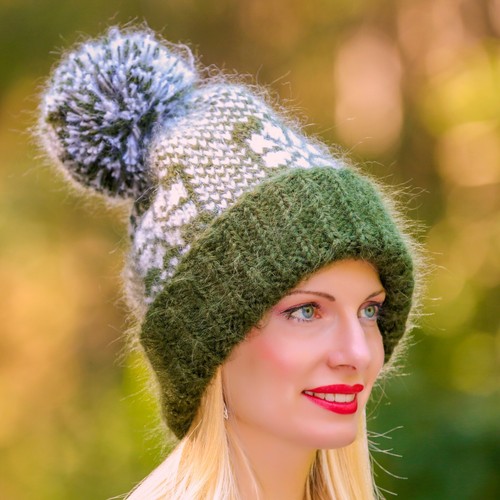Thick Icelandic mohair hat oversized warm ski hat by SuperTanya ready to ship - Picture 68 of 113