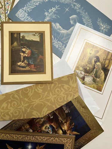 HUGE LOT Of Vintage Religious & Christmas Stationary Cards & Envelopes 1970s-90s - Picture 6 of 9