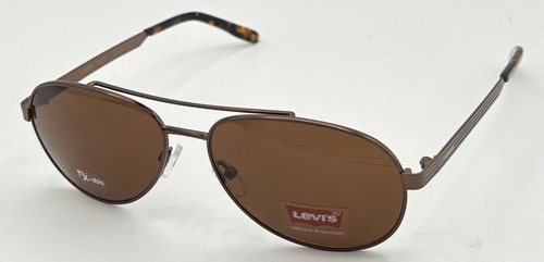 Levi Men Mens RXable Brown metal Aviator Sunglass, Gradient Lens LS813. 1 - Picture 7 of 12