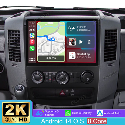 13.1'' 64GB Android 14 Stereo Radio For Benz Freightliner Sprinter 2006-2018 GPS - Picture 2 of 23