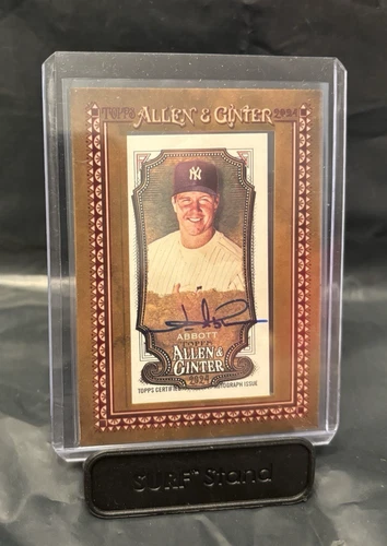 2024 Topps Allen & Ginter Jim Abbott Yankees Framed Mini Autograph Auto MA-JAB