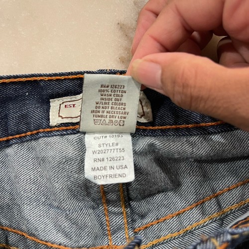 PRVCY premium Jeans Boyfriend Dark Wash Size 26 Made In USA - Picture 8 of 11