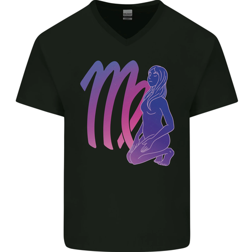 Virgo Damen Sternzeichen Zodiac Astrologische Herren V-Ausschnitt Baumwolle