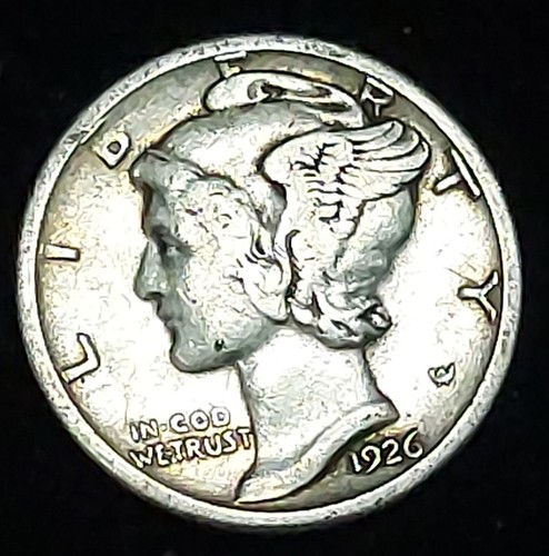 1926-S Mercury Silver Dime ~ SCARCE DATE ~ VF - Picture 3 of 8