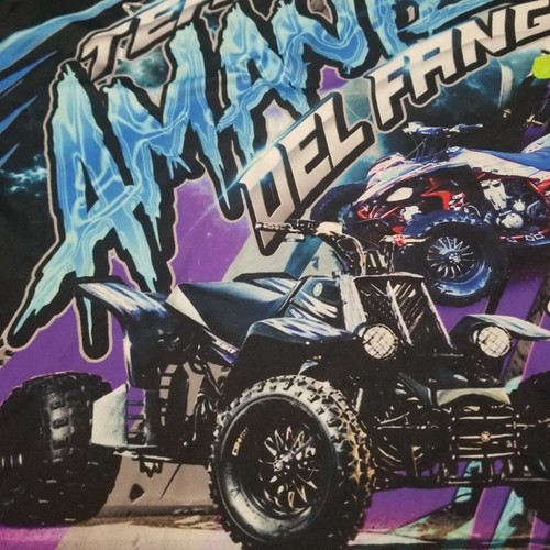 Team Amantes Del Fango ATV Four Wheeler Jersey 2XL Purple Blue Motocross - Picture 9 of 18