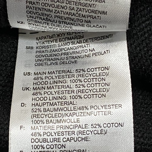 Adidas Boys Black/White Long Sleeve Hooded Sweatshirts Size Medium - Picture 5 of 7