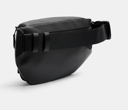 Bolso Cinturón Coach Track Paquete de Cadera Paquete de Cintura Cuero Liso - Negro - C2716 - Imagen 2 de 8