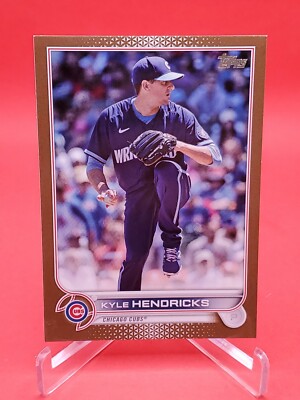 Kyle Hendricks 2022 Topps Series 1 #168 Gold Parallel 219/2022 Chicago ...