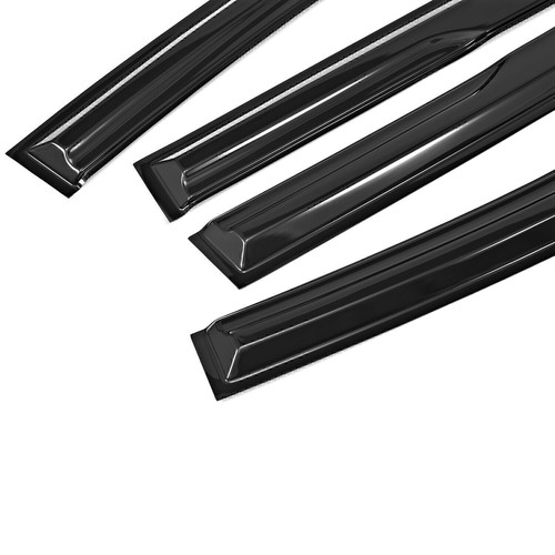 For 2016-2023 Toyota Tacoma Black Window Sun Rain Visors Wind Guard Crew Cab 3J - Foto 9 di 10