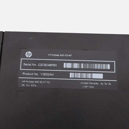 HP ProDesk 600 G3 MT i3 7th Gen 8GB 256GB SSD Windows 10 Pro Microtower - Bild 6 von 6