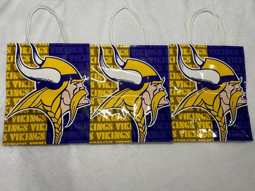3 Minnesota Vikings Hallmark Gift Bags - Picture 1 of 4