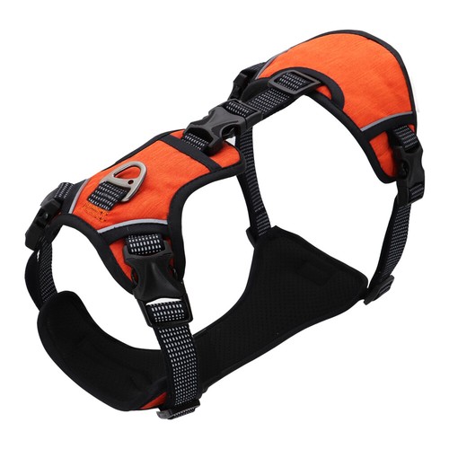 Chaleco reflectante ajustable con arnés para perros de nailon sin tirar para perros medianos grandes - Imagen 3 de 14