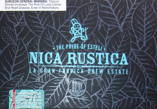 CAJA DE CIGARROS VACÍA DREW ESTATE NICA RUSTICA - Imagen 1 de 3