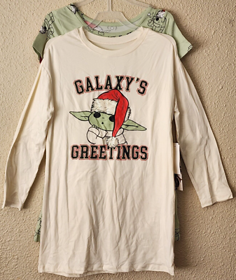 Star Wars Mandalorian Baby Yoda 2-Pack Christmas Dress Girls Size S 6/6X  NEW | eBay