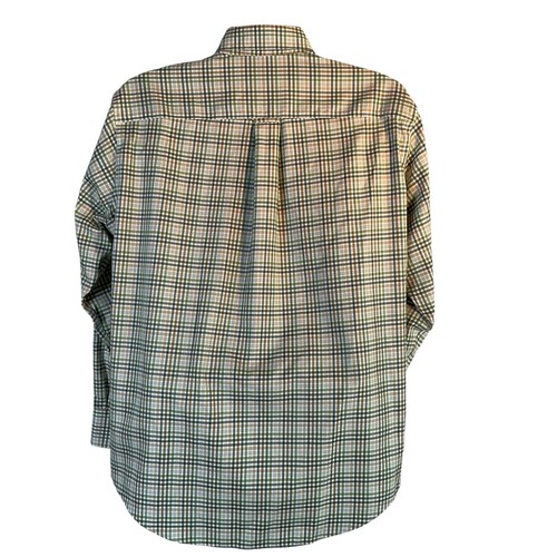 Cabelas Shirt Men’s Sz Medium Green Plaid Long Sleeves Button Up Wrinkle Fre - Picture 14 of 23
