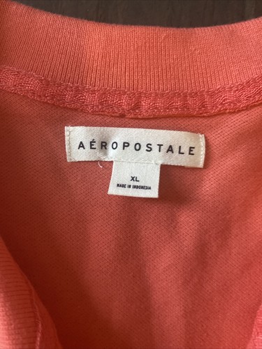 Camisa Polo Aeropostale Junior Talla XL Coral Estilo - Nueva con Etiquetas - Imagen 11 de 11