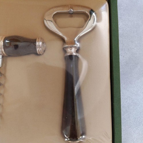 Christofle Ebony Bottle Opener and Wine Opener set Authentic with Box France - Picture 4 of 13