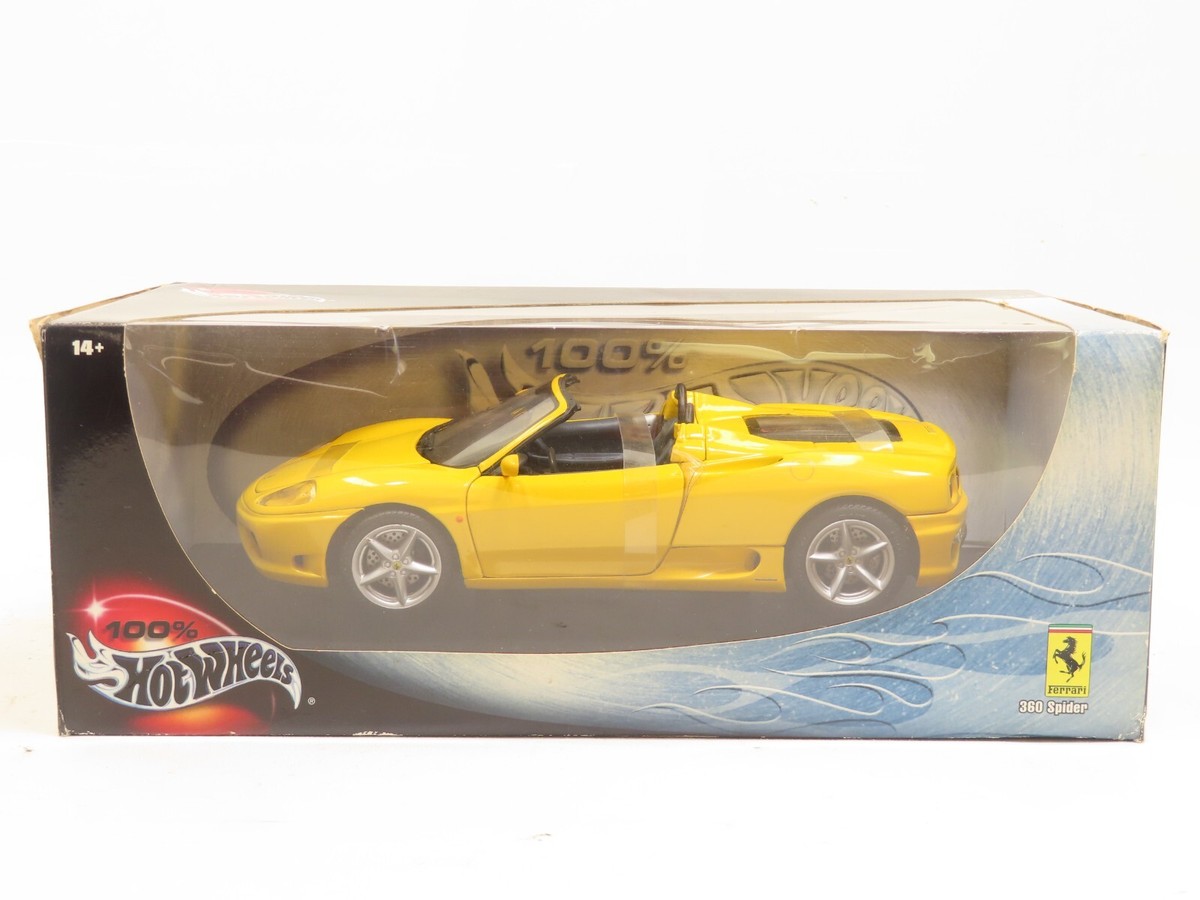 ミニカー HOT WHEELS Ferrari360SPider 1/18 Hot Wheels Ferrari 360 Spider (Red) Diecast Car Model