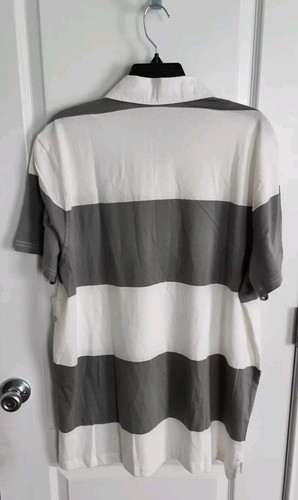 Sonoma Men’s Everyday Polo Short Sleeve Shirt Gray/White Size: XXL - Picture 2 of 2