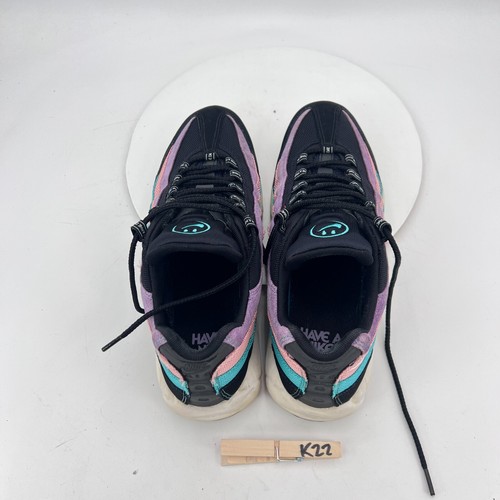 Nike Air Max 95 Hombres Talla 11.5 BQ9131-001 Have A Nike Day Negro Púrpura Rosa Zapatos - Imagen 9 de 11