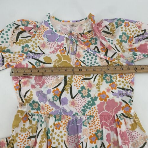Vestido midi BARBOUR para mujer EE. UU. 8 DELPHINIUM estampado floral bolsillos *sin etiqueta de talla* - Imagen 6 de 16